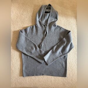 A New Day Women Pullover Long Sleeve Hoodie Gray Sweater Small